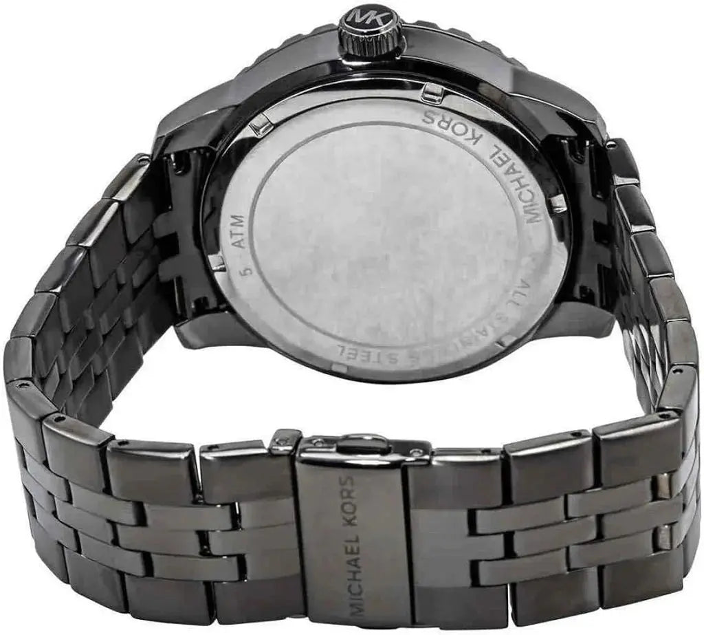 Michael Kors MK7155 Chronograph Cunningham Multifunction Blue Dial Grey Steel Strap Watch For Men Michael Kros