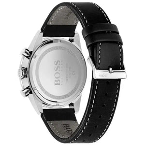 Hugo Boss 1513853 Pilot Edition Black Dial Black Leather Strap Watch for Men Hugo Boss