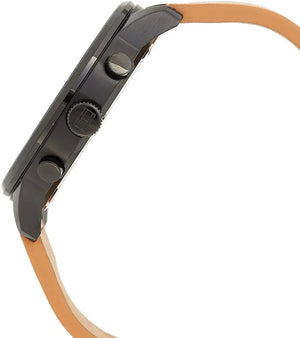 Tommy Hilfiger 1791486 James Quartz Black Dial Brown Leather Strap Watch For Men Tommy Hilfiger