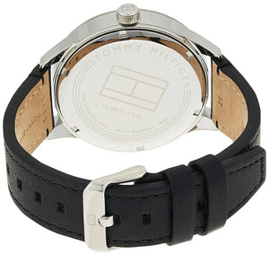 Tommy Hilfiger 1791641 Spencer Skeleton Black Dial Black Leather Strap Watch for Men Tommy Hilfiger