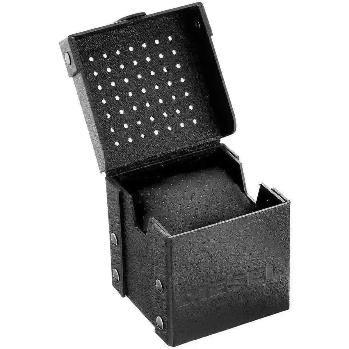 Diesel DZ7269 SBA Dual Time Chronograph White Dial Brown Leather Strap Watch For Men Diesel