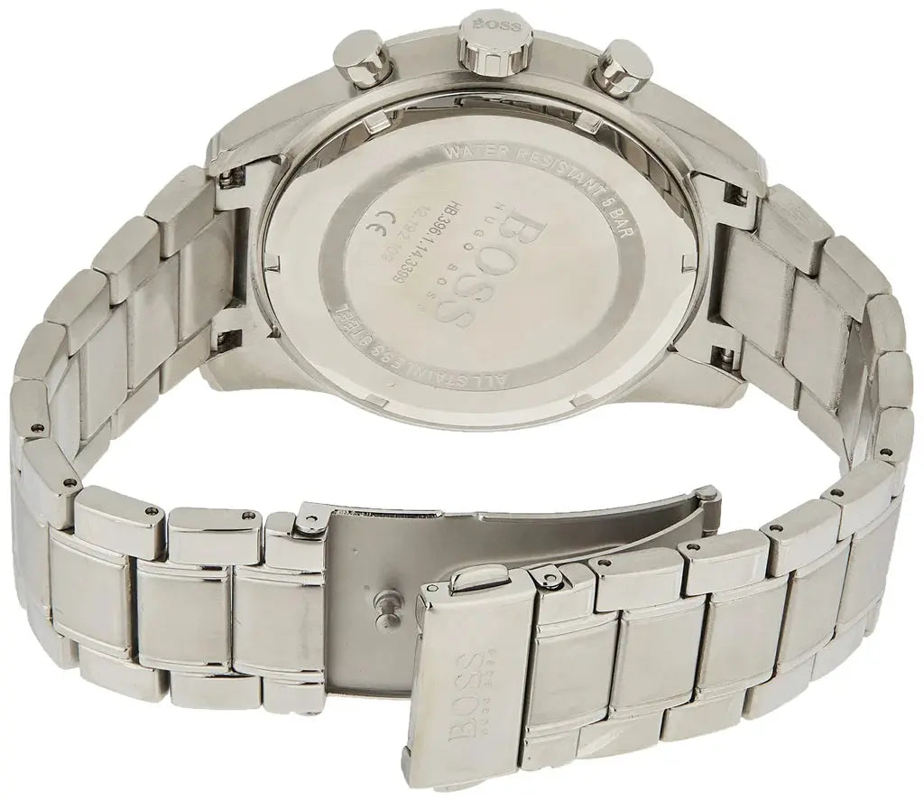 Hugo Boss 1513784 Skymaster Blue Dial Silver Steel Strap Watch for Men Hugo Boss