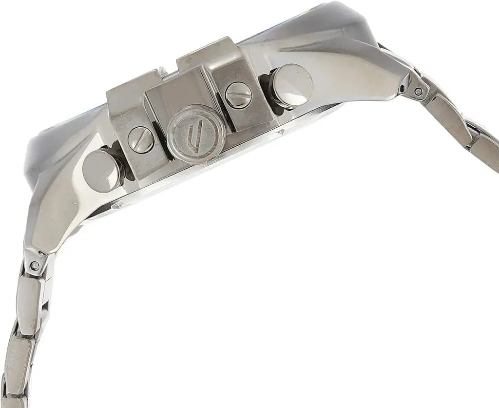 Diesel DZ4421 Mega Chief Chronograph Grey Dial Grey Steel Strap Watch For Men Diesel