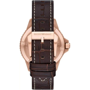 Emporio Armani AR11556 Men Analog Quartz Watch with Pro-Planet Leather Strap Emporio Armani