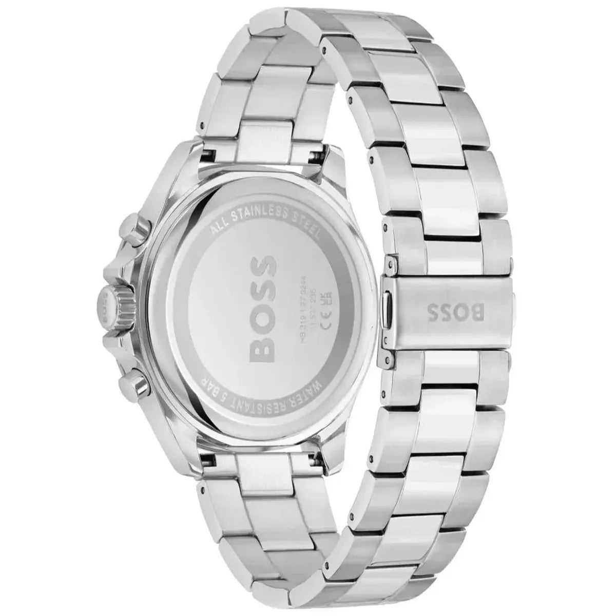 Hugo Boss 1514108 Troper Chronograph Black Dial Silver Steel Strap Watch For Men Hugo Boss