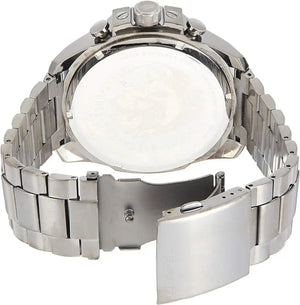 Diesel DZ4421 Mega Chief Chronograph Grey Dial Grey Steel Strap Watch For Men Diesel