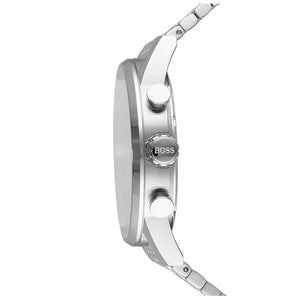 Hugo Boss 1513498 Navigator Chronograph Blue Dial Silver Steel Strap Watch for Men Hugo Boss