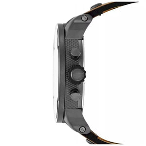 Diesel DZ7269 SBA Dual Time Chronograph White Dial Brown Leather Strap Watch For Men Diesel