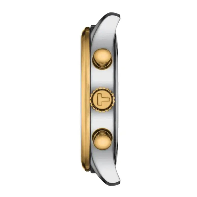 Tissot T116.617.22.021.00 T Sport Chrono XL Classic Gold Dial Two Tone Steel Strap Watch for Men Tissot