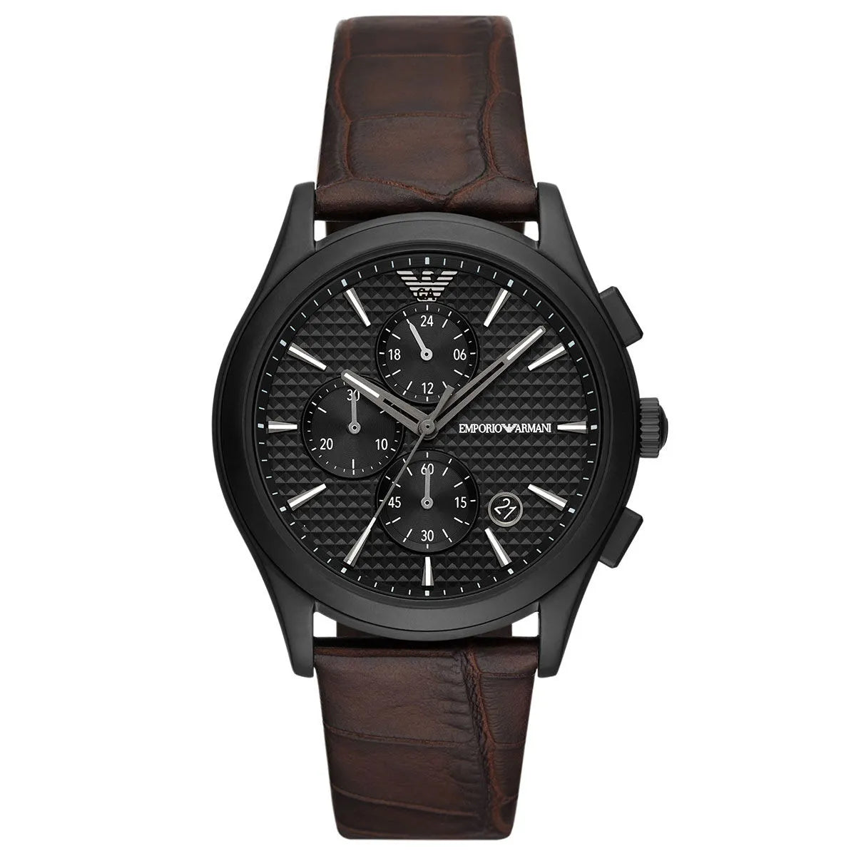 Emporio Armani AR11549 – Men’s Black Textured Dial Chronograph