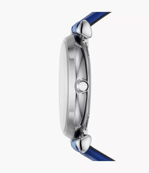 Emporio Armani AR11344 Two-Hand Blue Leather Watch Emporio Armani