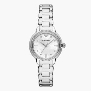 Emporio Armani AR11596 Women's Mother Of Pearl Dial & Steel Bracelet Watch Emporio Armani