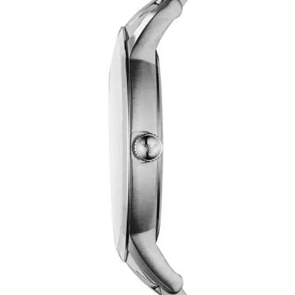 Emporio Armani AR2478 Classic Quartz Silver Dial Silver Steel Strap Watch For Men Emporio Armani