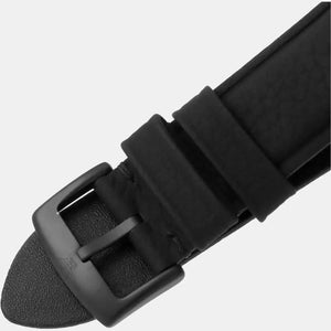 Emporio Armani AR60032 Meccanico Quartz Black Dial Black Leather Strap Watch For Men Emporio Armani