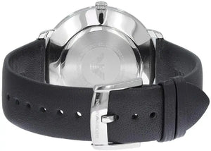 Emporio Armani AR11162 Modern Slim Quartz Grey Dial Black Leather Strap Watch For Men Emporio Armani