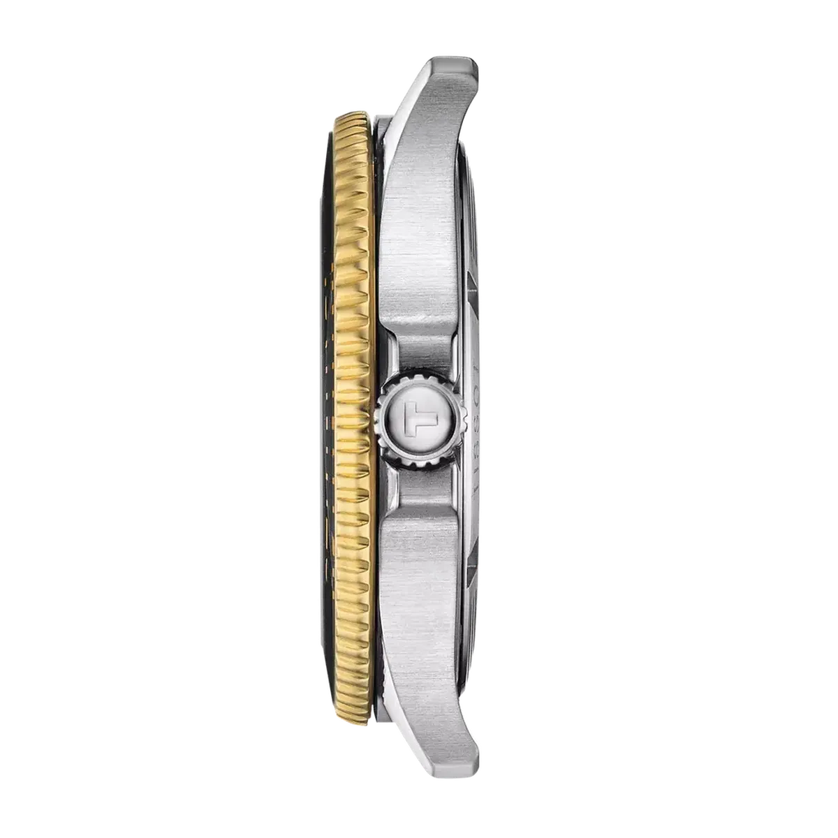 Tissot T120.410.22.051.00 Seastar 1000 Black Dial Two Tone Steel Strap Watch For Men Tissot