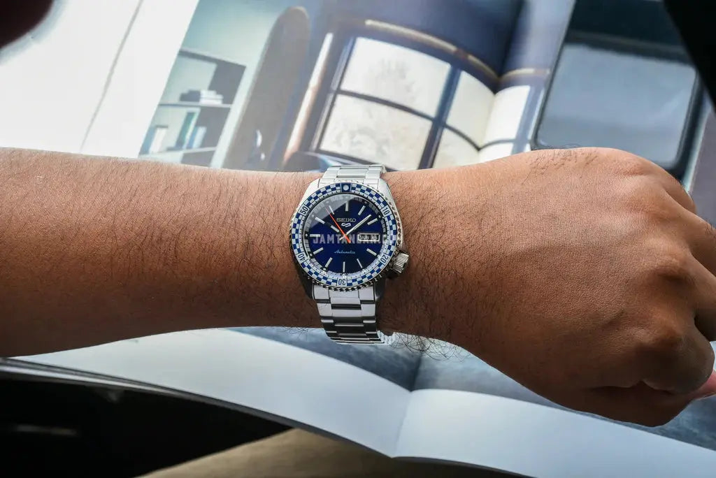 Seiko SRPK65K1 5 Sports “Checker Flag” Special Edition Men’s Watch Seiko