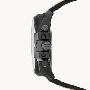 Diesel DZ4500 Mega Chief Chronograph Black Dial Black Nylon Strap Watch For Men Diesel