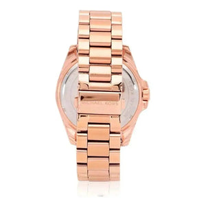 Michael Kors MK6437 Bradshaw Rose Gold Dial Rose Gold Steel Strap Watch for Women Michael Kros