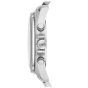 Emporio Armani AR6090 Sportivo Chronograph Blue Dial Silver Steel Strap Watch For Men Emporio Armani