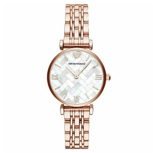 Emporio Armani AR11110 Gianni T-Bar Rose-Gold Tone Women's Watch Emporio Armani
