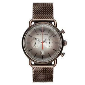 Emporio Armani AR11169 Brown Mesh Chronograph Men's Watch Emporio Armani
