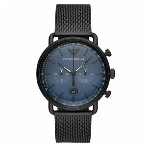 Emporio Armani AR11201 Chronograph Date Mesh Bracelet Strap Men's Watch Emporio Armani