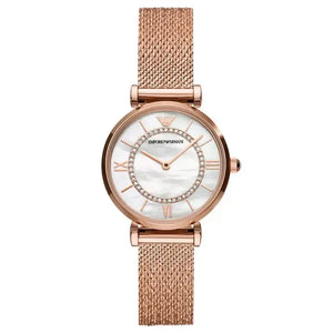 Emporio Armani AR11320 Rose Gold Gianni T-Bar Ladies Watch Emporio Armani