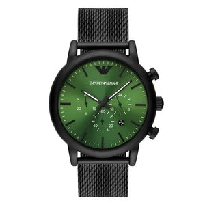Emporio Armani AR11470 Black and Luigi Green Chronograph Quartz Men’s Watch Emporio Armani