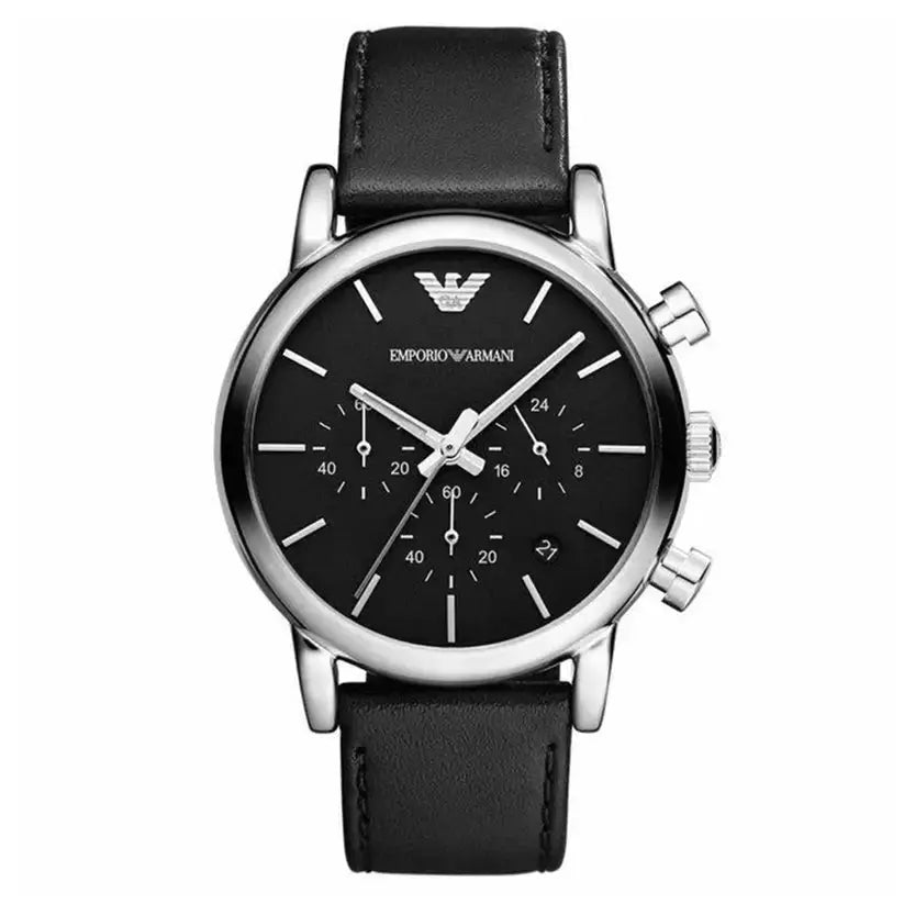 Emporio Armani AR1733 Classic Black Stainless Steel Men's Watch Emporio Armani