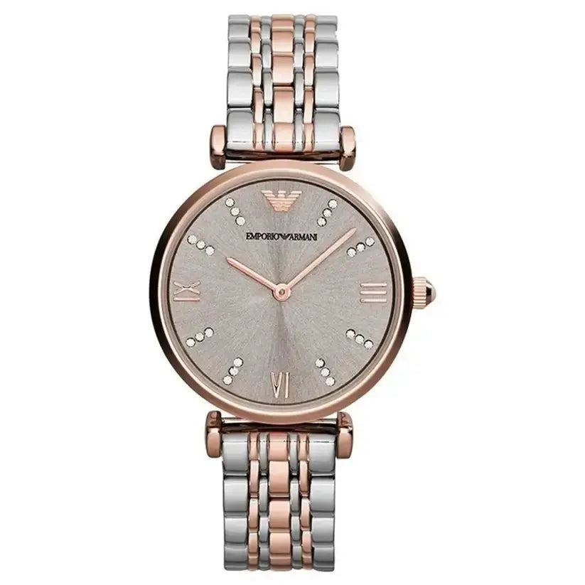Emporio Armani AR1840 Two Tone Gianni Stainless Steel Ladies Watch Emporio Armani