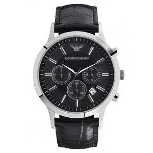 Emporio Armani AR2447 Men's Renato Chronograph Watch Black Emporio Armani