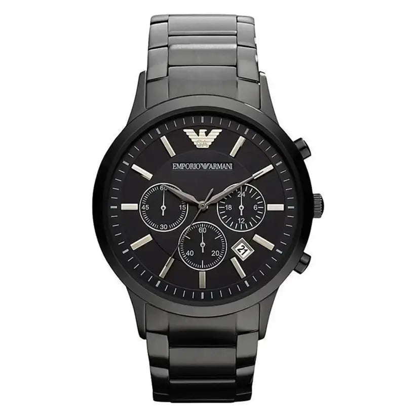 Emporio Armani AR2453 Men's Renato Watch Black Emporio Armani