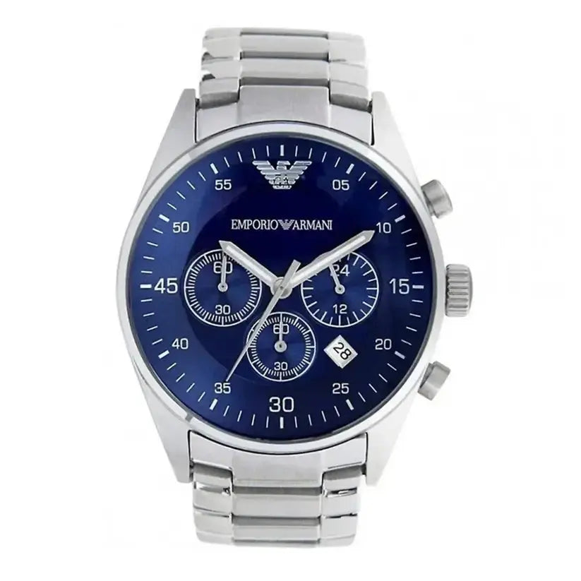 Emporio Armani AR5860 Blue Dial Chronograph Men's Watch Emporio Armani
