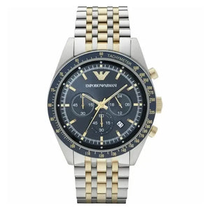 Emporio Armani AR6088 Chronograph Two Tone Stainless Steel Men's Watch Emporio Armani