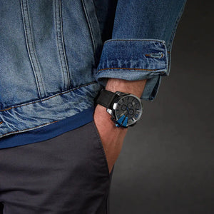 Diesel Mega DZ4500 Chief Chronograph Black Dial Black Nylon Strap Watch For Men Diesel