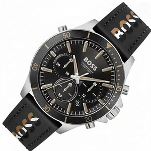 HUGO BOSS 1514121 TROPER MENS WATCH BLACK DIAL BLACK Hugo Boss