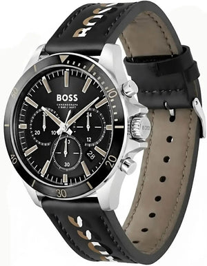 HUGO BOSS 1514121 TROPER MENS WATCH BLACK DIAL BLACK Hugo Boss