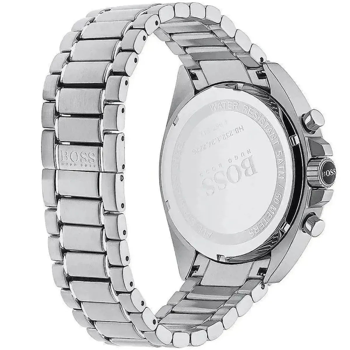 Hugo Boss 1513080 Driver Chronograph Black Dial Silver Steel Strap Watch For Men Hugo Boss