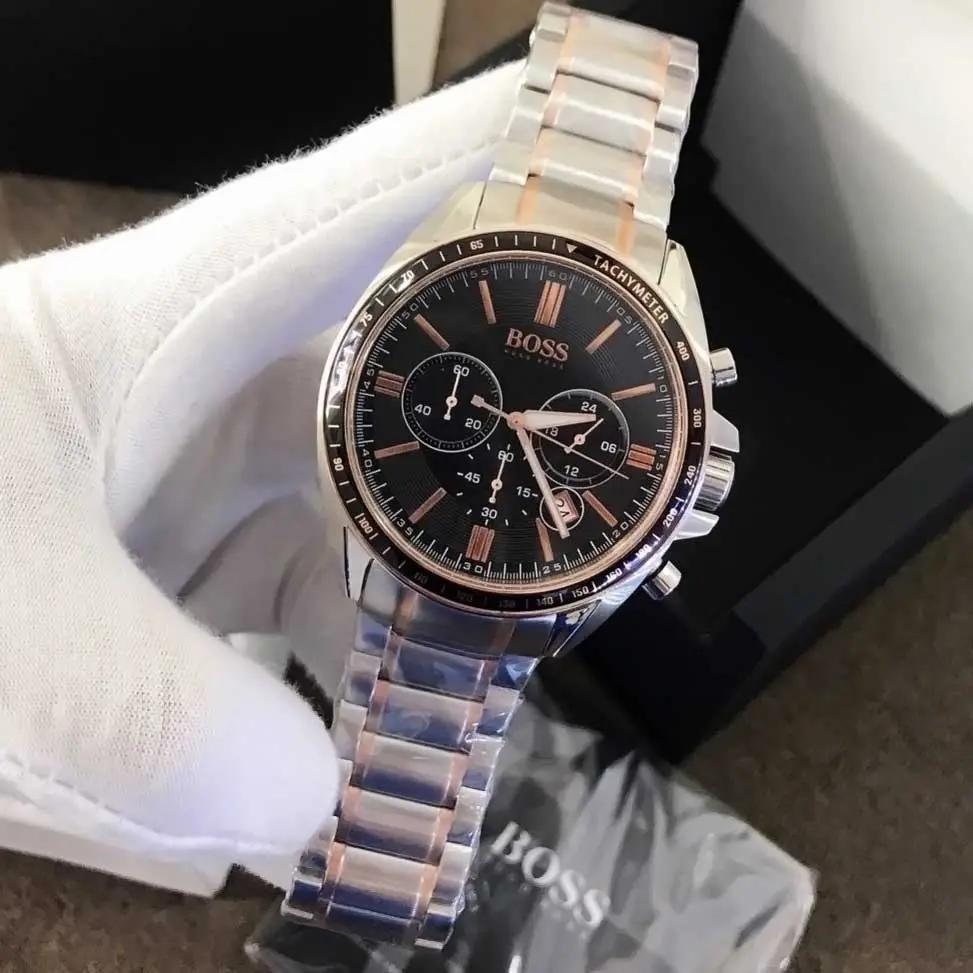 Hugo Boss 1513094 Driver Sport Grey Dial Grey Steel Strap Watch for Men Hugo Boss