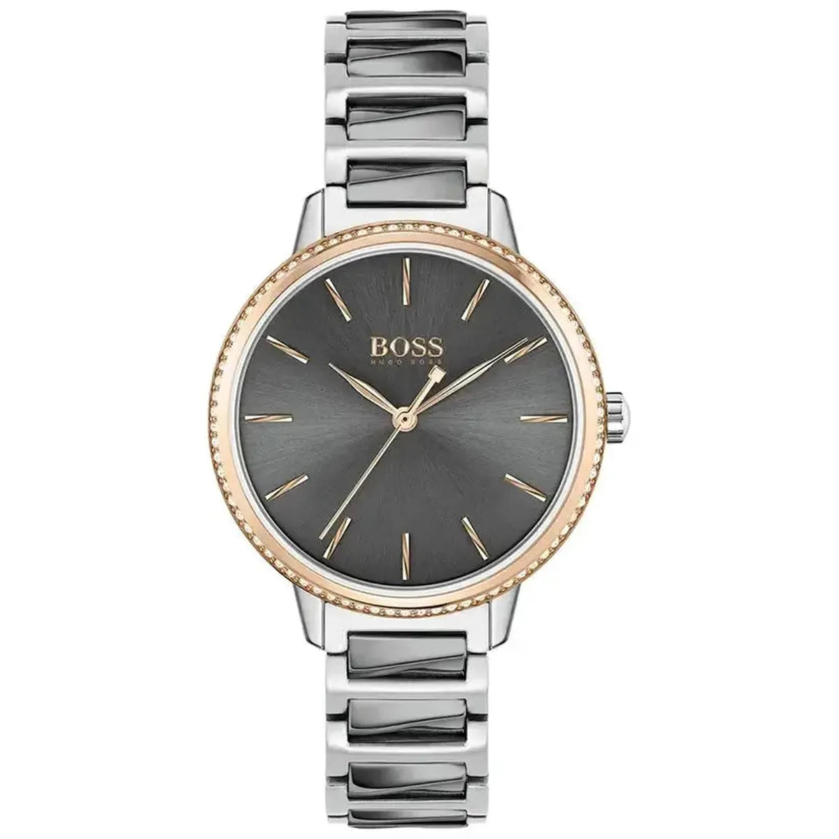 Hugo Boss 1502569 Signature Grey Dial Silver Steel Strap Watch for Women Hugo Boss