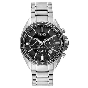 Hugo Boss 1513080 Driver Chronograph Black Dial Silver Steel Strap Watch For Men Hugo Boss