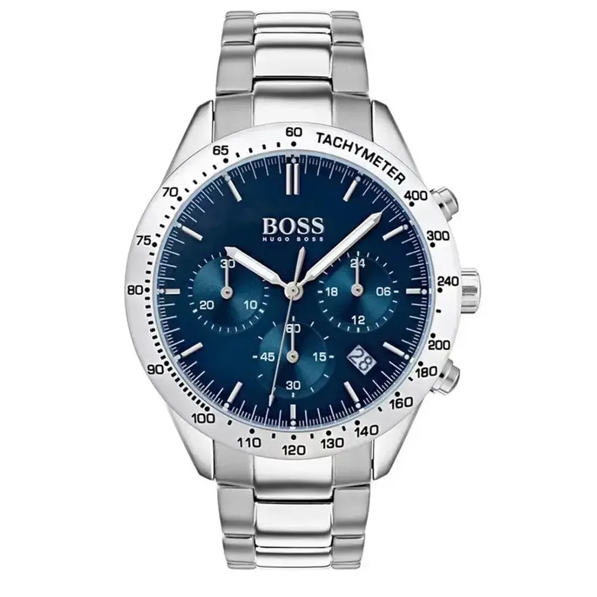 Hugo Boss 1513582 Talent Blue Dial Silver Steel Strap Watch for Men Hugo Boss