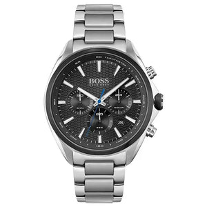 Hugo Boss 1513857 Chronograph Quartz Watch for Men with Silver Stainless Steel Bracelet Hugo Boss