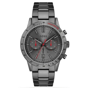 Hugo Boss 1513924 Allure Chronograph Grey Dial Grey Steel Strap Watch for Men Hugo Boss