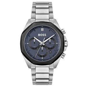 Hugo Boss 1514015 Cloud Chronograph Blue Dial Silver Steel Strap Watch For Men Hugo Boss