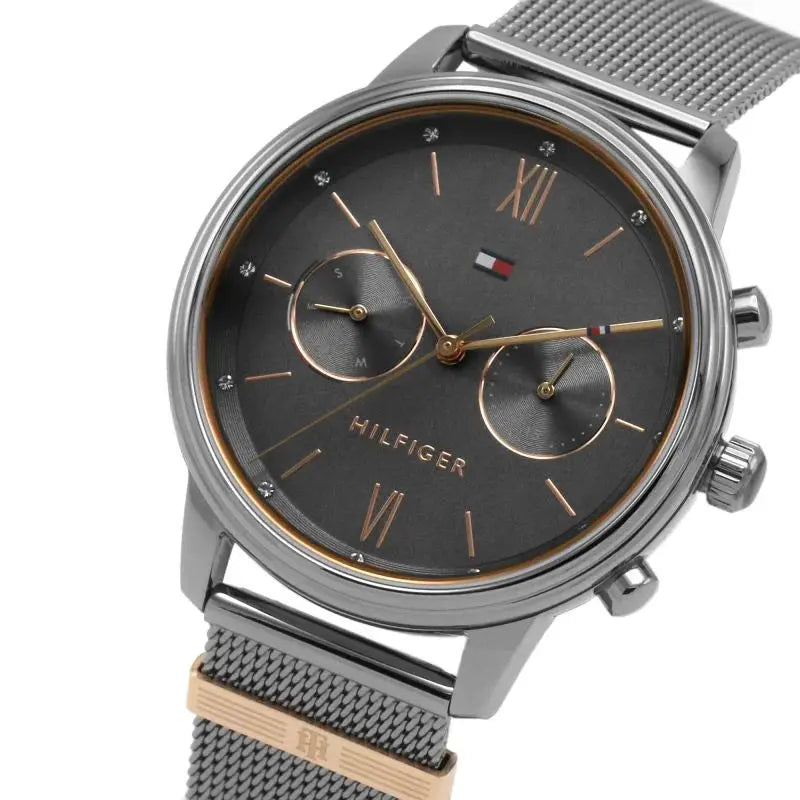 Tommy Hilfiger 1782304 Blake Quartz Grey Dial Silver Mesh Bracelet Watch for Men Tommy Hilfiger