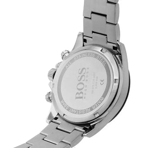 Hugo Boss 1513875 Hero Chronograph White Dial Silver Steel Strap Watch for Men Hugo Boss
