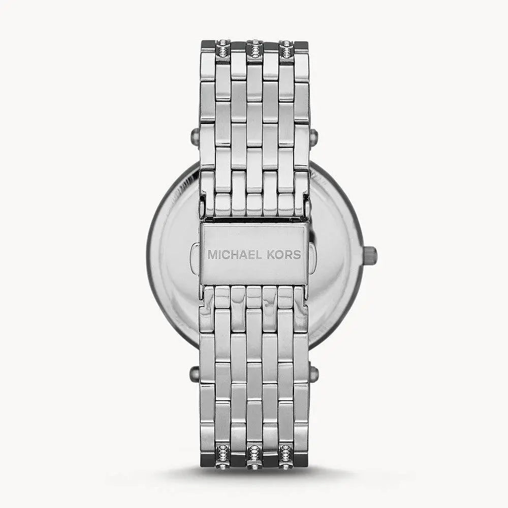 Michael Kors MK3218 Darci Orange Dial Silver Stainless Steel Strap Watch for Women Michael Kros