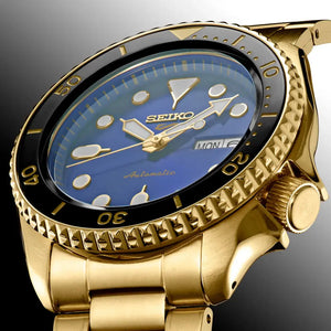 Seiko 5 Sports SRPK20 – Gold & Blue Automatic Men’s Watch Seiko